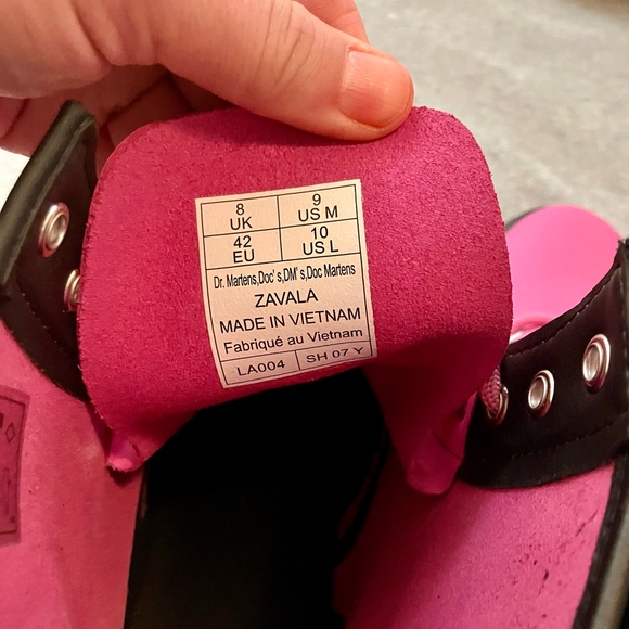 Women’s Pink Zavala Dr Martens size 10 - Picture 6 of 9
